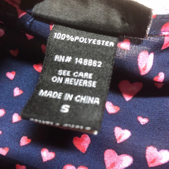 Torrid Pink Heart Print Blouse - Picture 8 of 9